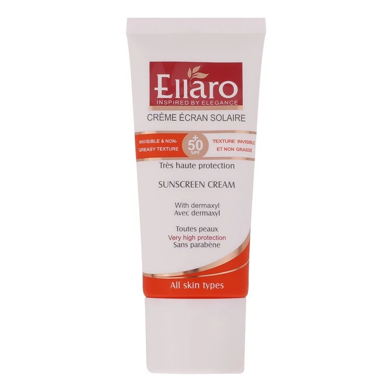 ضد آفتاب بدون رنگ الارو مدل SPF50 محافظ UVA ،UVB، ضد چروک، مناسب انواع پوست تحت لیسانس حجم 50 میلی‌لیتر