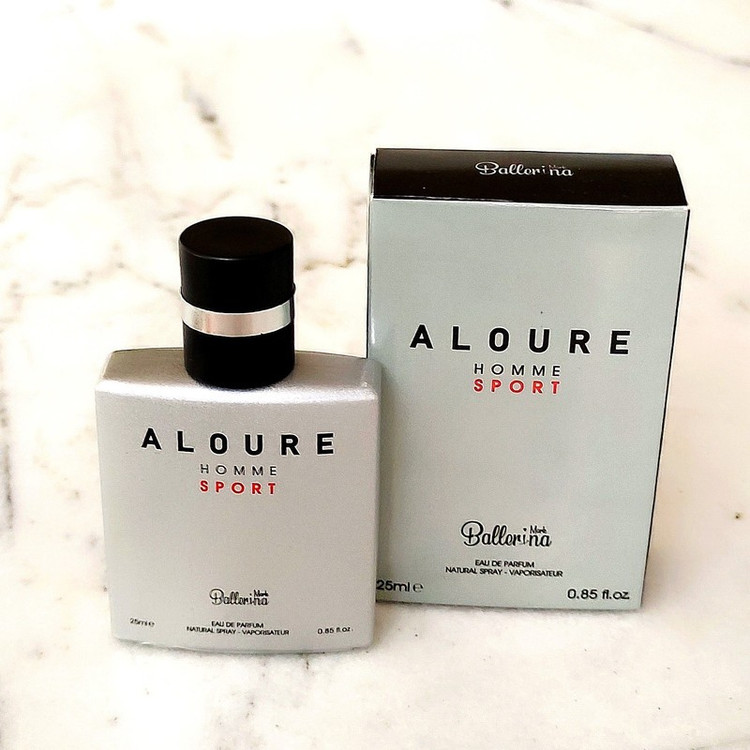 عطر جیبی مردانه بالرینا مدل ALOURE SPORT حجم 25 میلی لیتر