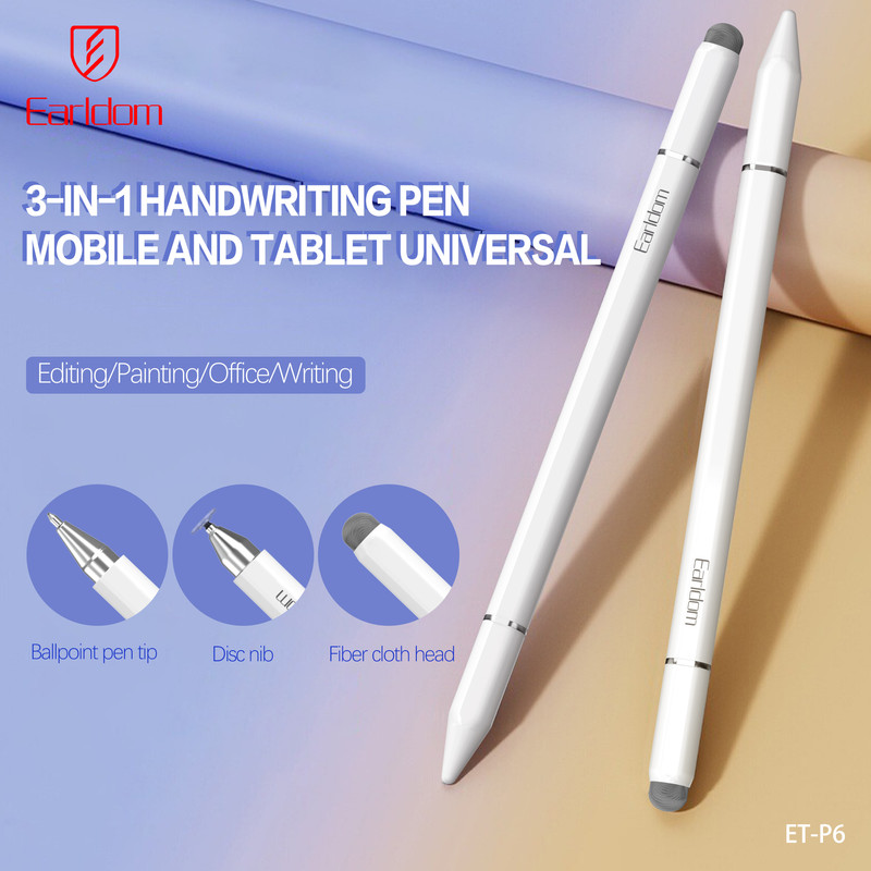 قلم لمسی ارلدام مدل Stylus Pen 3IN1 P6