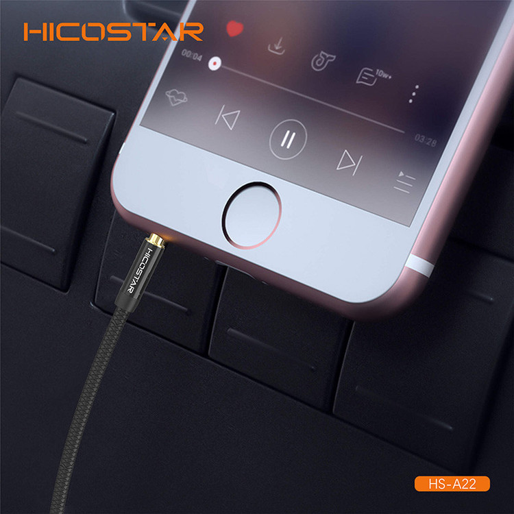 کابل AUX هایکواستار مدل HS-A22 طول 1.2 متر