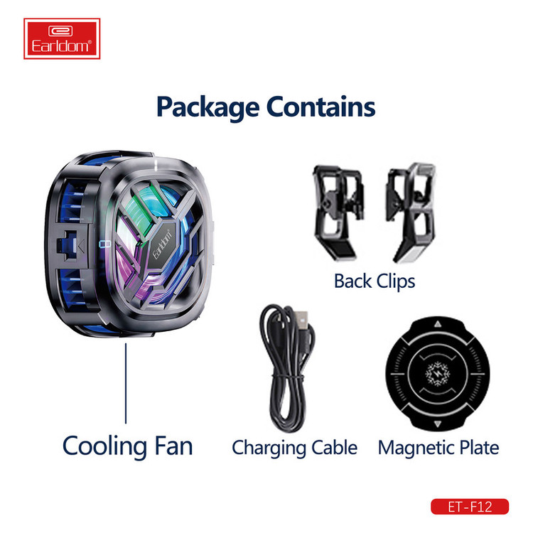 خنک کننده گوشی موبایل ارلدام مدل Magnetic Phone COOLER