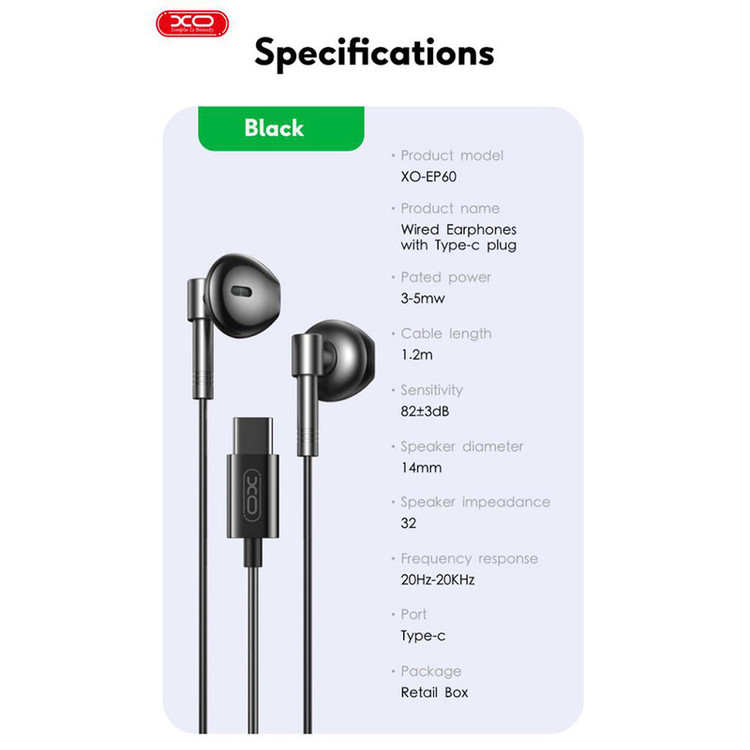 هندزفری ایکس او مدل XO EP-60
