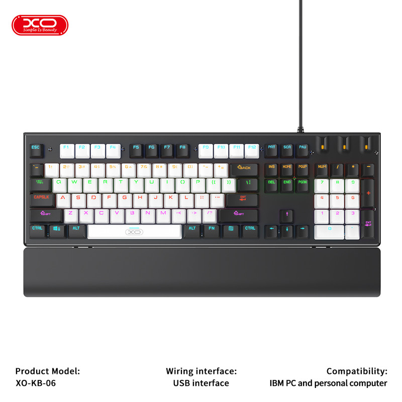 کیبورد و ماوس گیمینگ ایکس او مدل KB-06