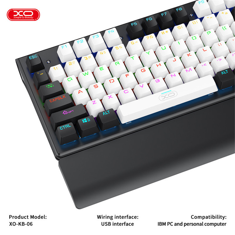 کیبورد و ماوس گیمینگ ایکس او مدل KB-06