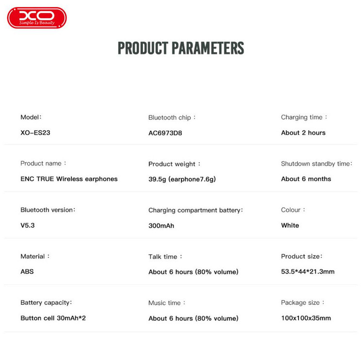 هندزفری بلوتوثی ایکس او مدل xo-es23