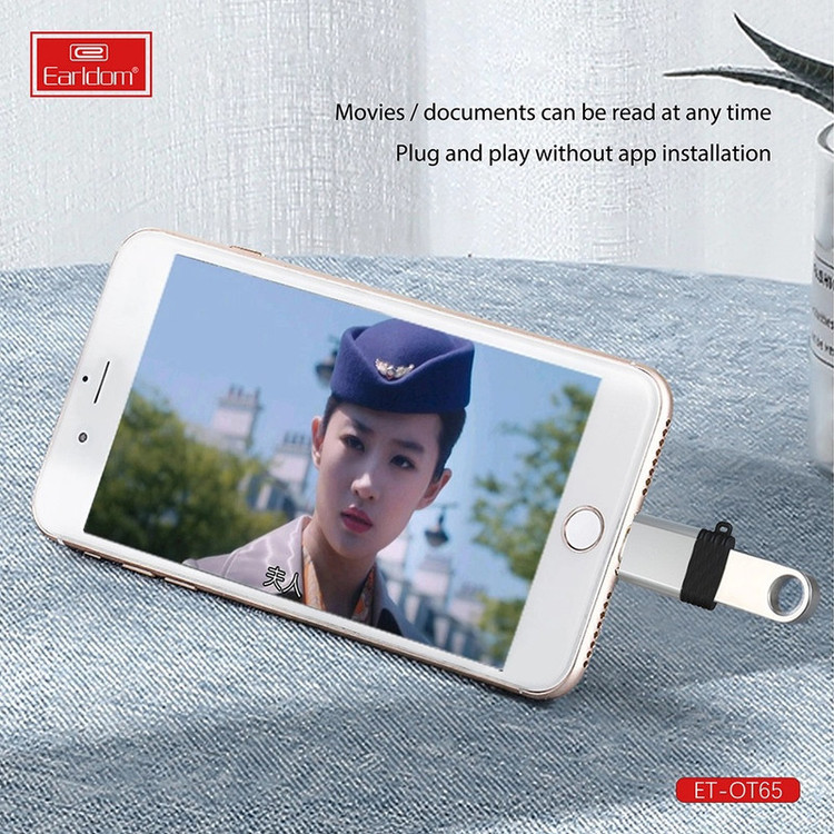 مبدل OTG USB به لایتنینگ ارلدام مدل OT65