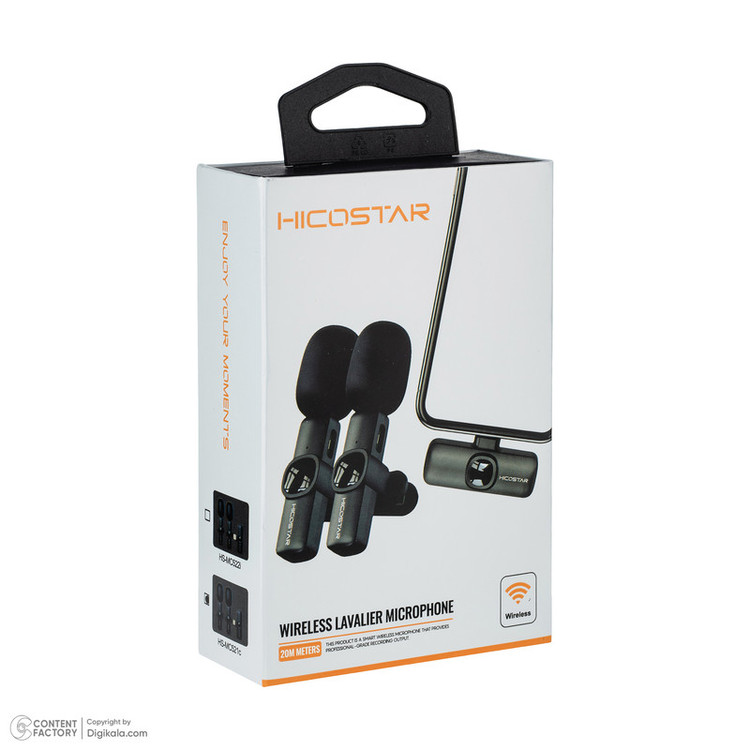 میکروفن یقه ای هایکواستار مدل HS-MC521C بادرگاه اتصال USB-C