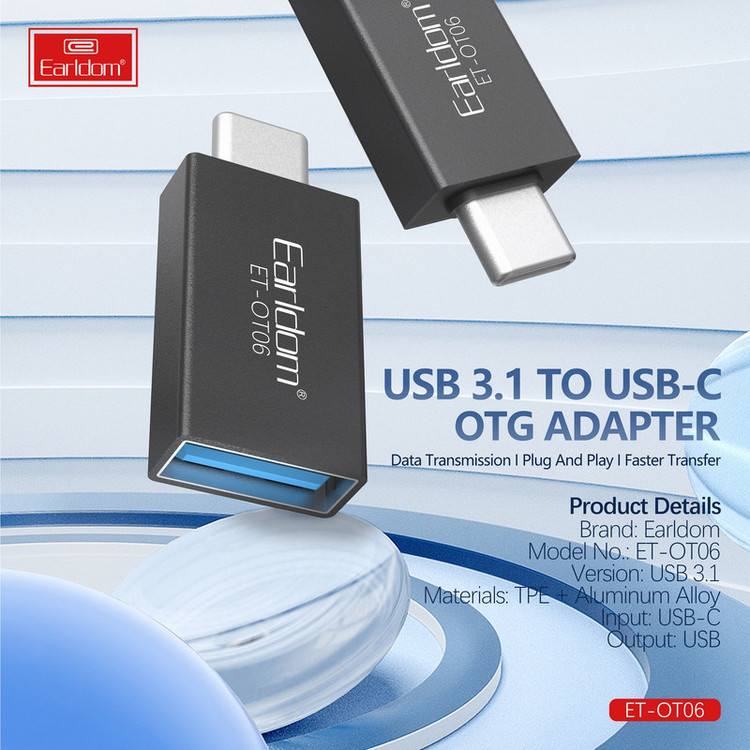 مبدل USB 3.1 به USB-C ارلدام مدل ET-OT06