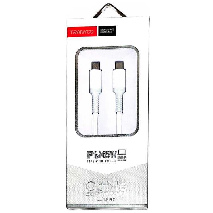 کابل تبدیل USB-C به USB-C ترانیو مدل T-P19 C طول 1.5 متر