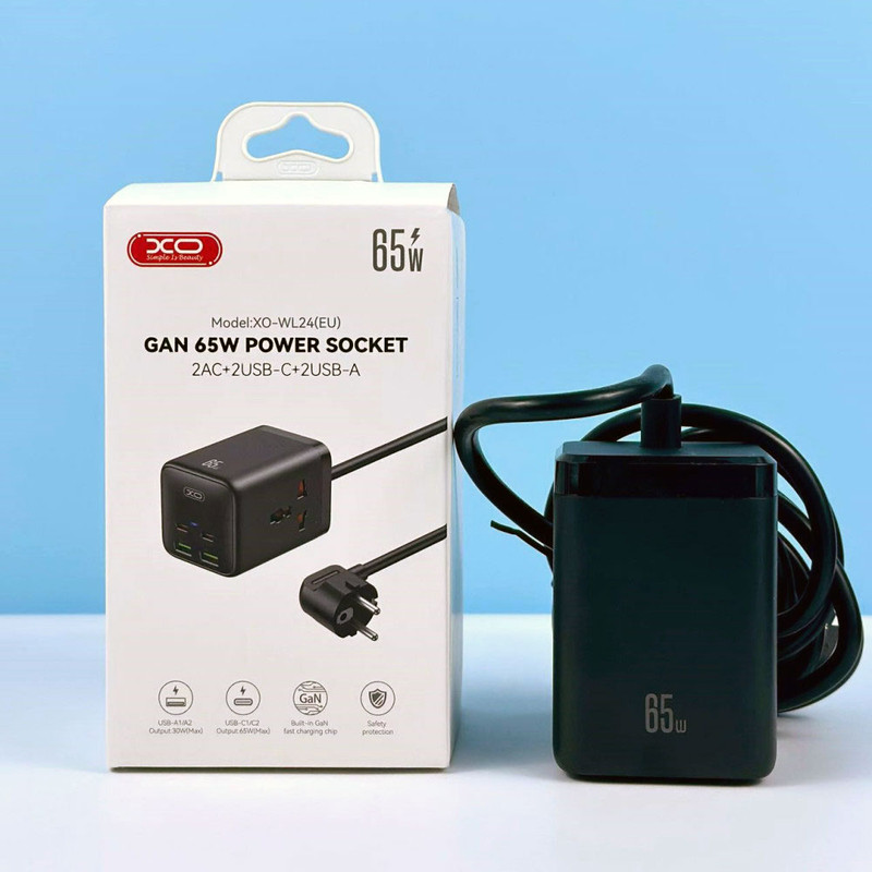 شارژر رومیزی 65 وات ایکس او مدل XO WL24(EU) 65W