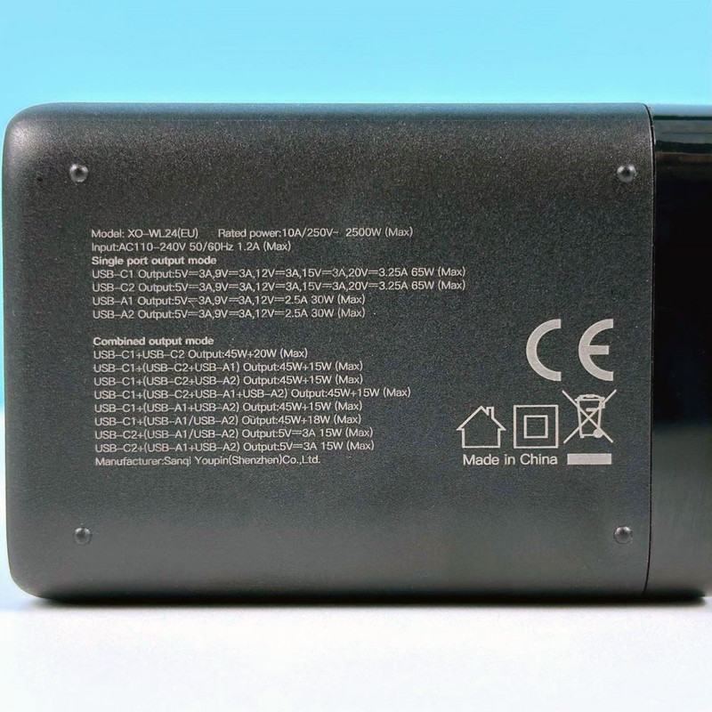 شارژر رومیزی 65 وات ایکس او مدل XO WL24(EU) 65W