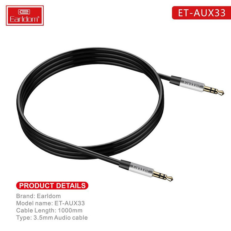 کابل AUX ارلدام مدل ET-AUX33 طول 1 متر