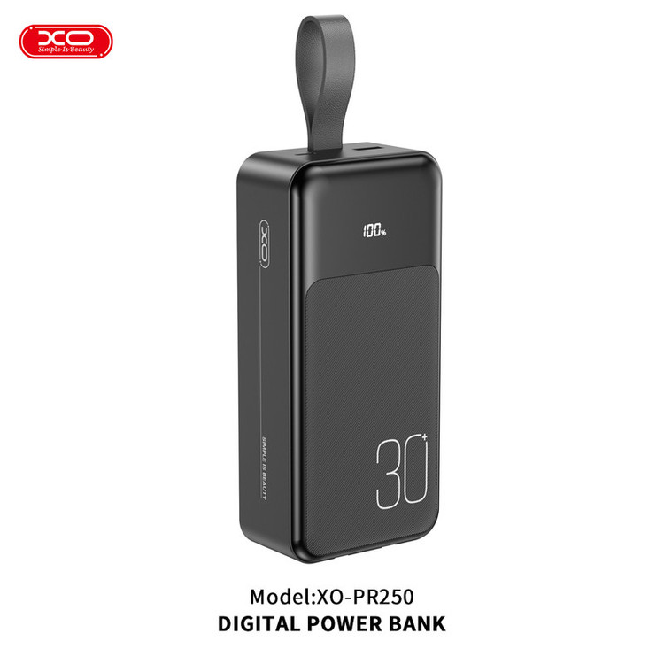 پاوربانک ایکس او مدل PR250 ظرفیت 30000 میلی آمپر ساعت