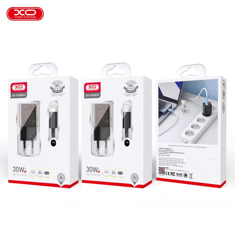 شارژر 30 وات دیواری ایکس او مدل xo-ce05 eu