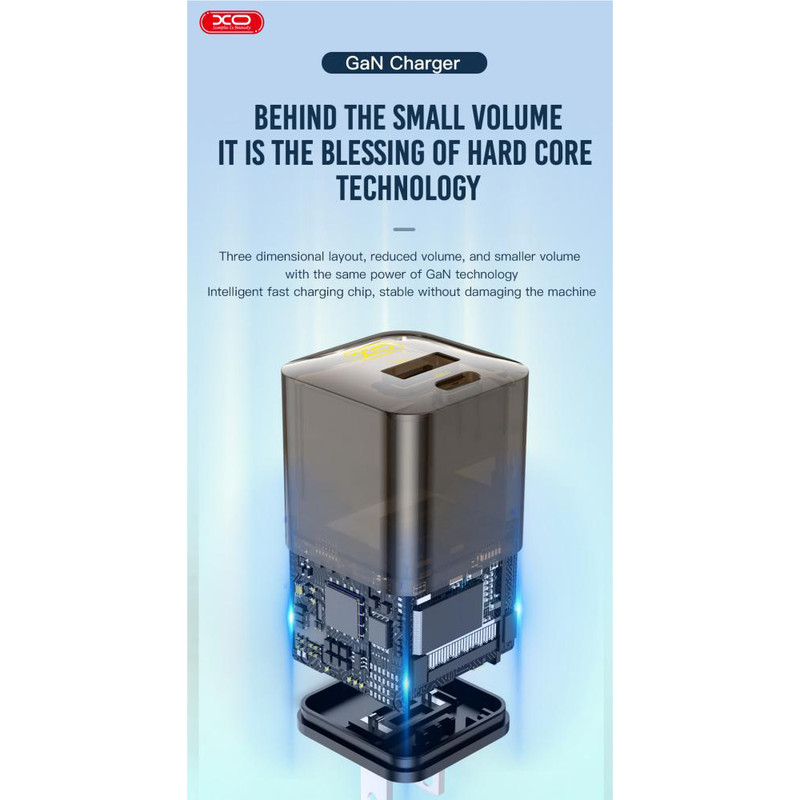 شارژر 30 وات دیواری ایکس او مدل xo-ce05 eu