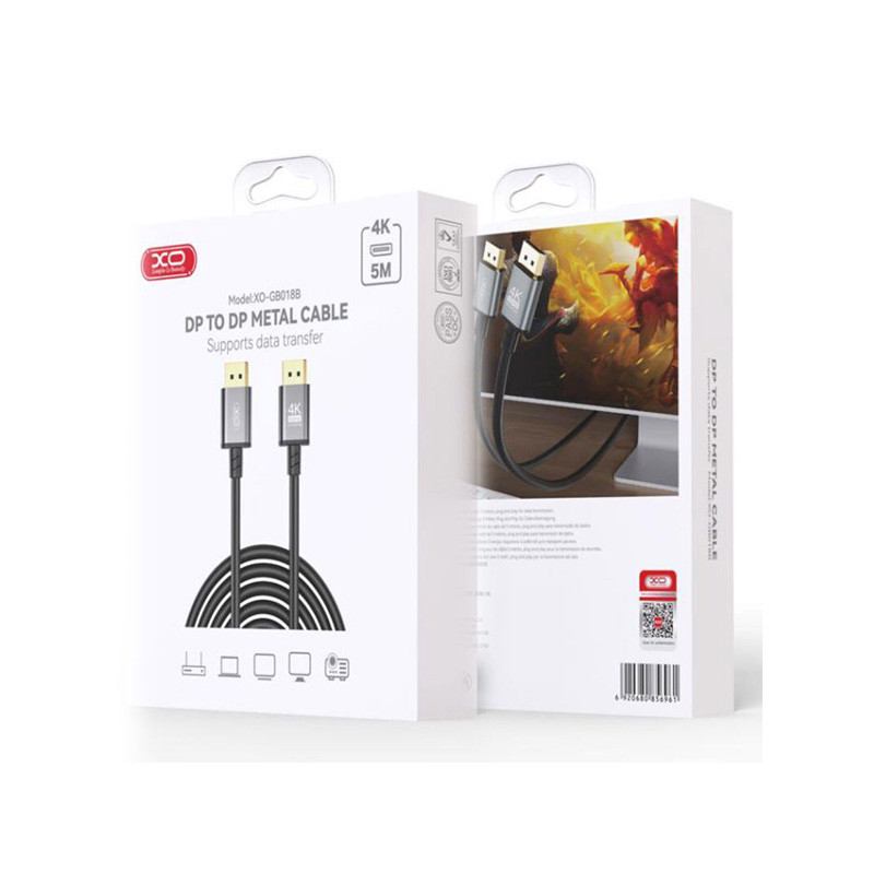 کابل Display port ایکس او مدل GB018B طول 5 متر