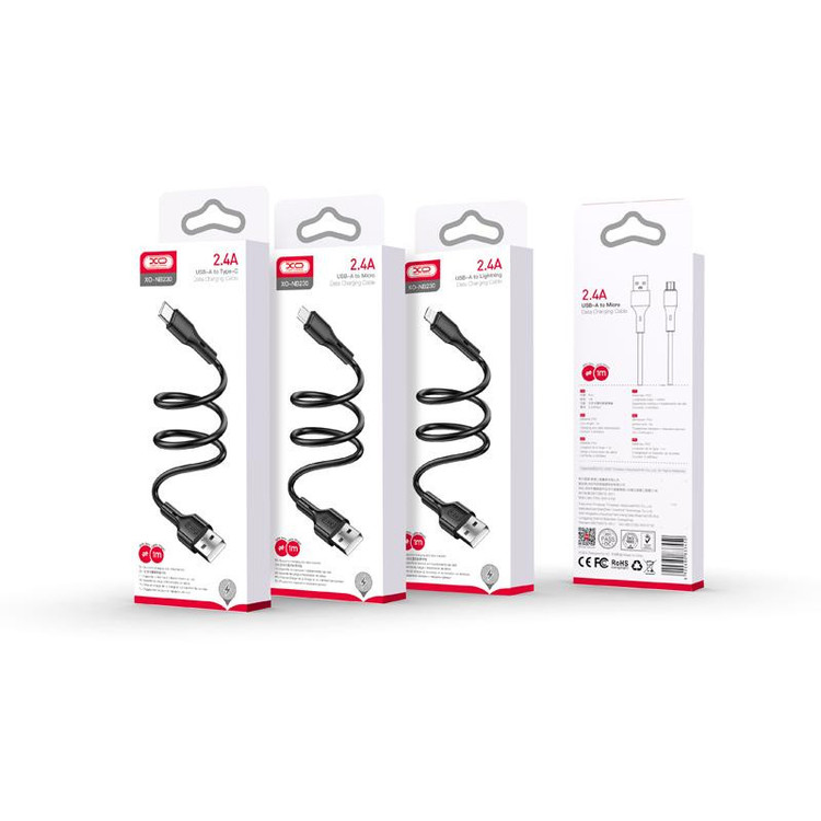 کابل تبدیل USB به MICROUSB ایکس او مدل nb230 طول 1 متر