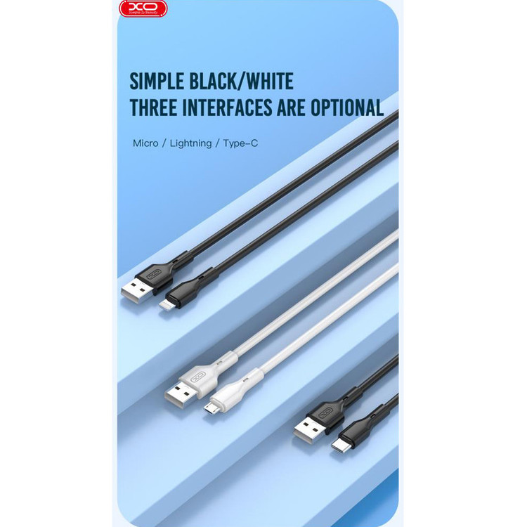 کابل تبدیل USB به MICROUSB ایکس او مدل nb230 طول 1 متر