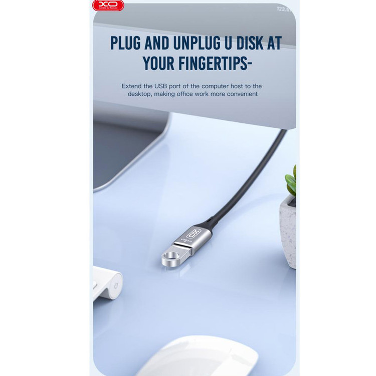 کابل تبدیل usb به usb3.0 ایکس او مدل nb220 طول 3 متر