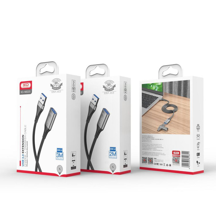 کابل تبدیل usb به usb3.0 ایکس او مدل NB220 طول 2 متر