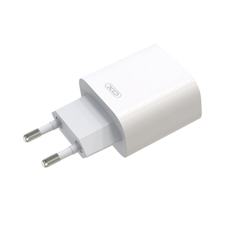 شارژر دیواری 20 وات ایکس او مدل A829 به همراه کابل USB-c به لایتنینگ