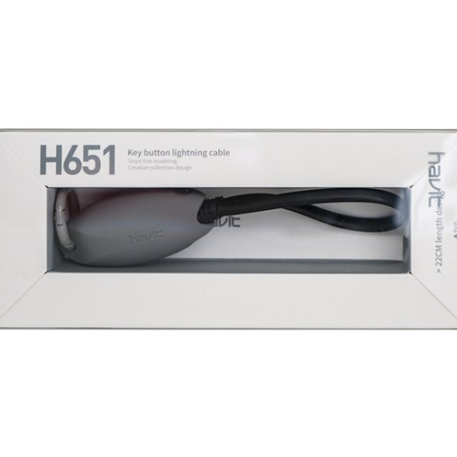 کابل تبدیل USB به لایتینینگ هویت مدل H651 طول 0.22 متر