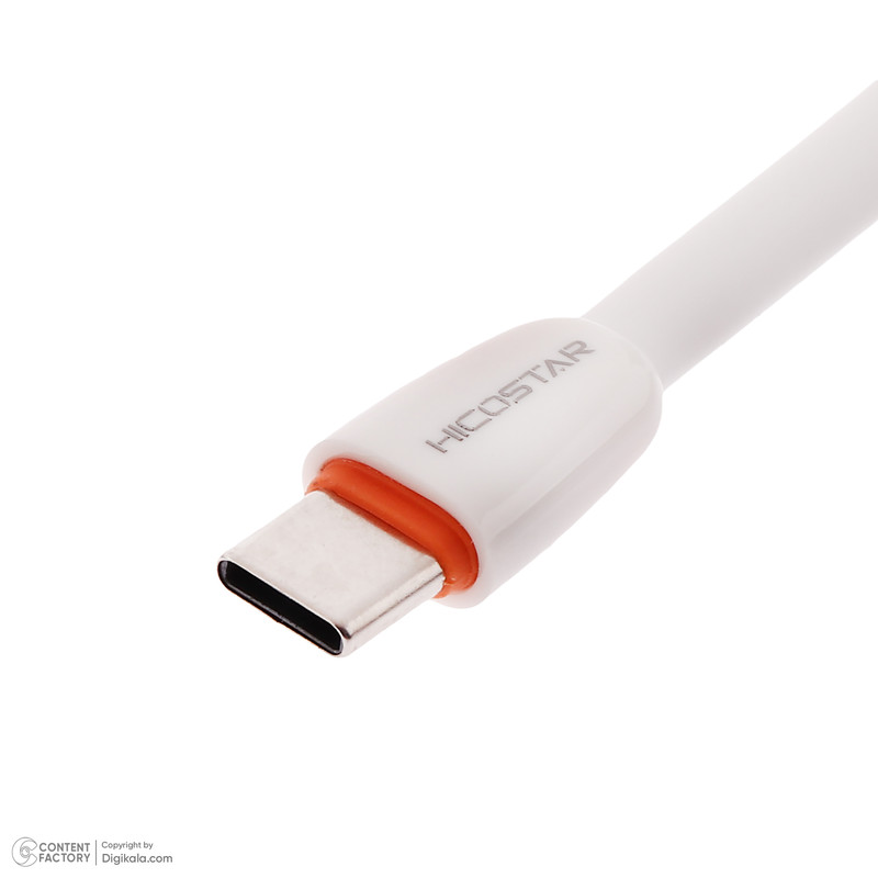 کابل تبدیل USB به USB-C هایکواستار مدل HS-129C 2.4A طول 1 متر