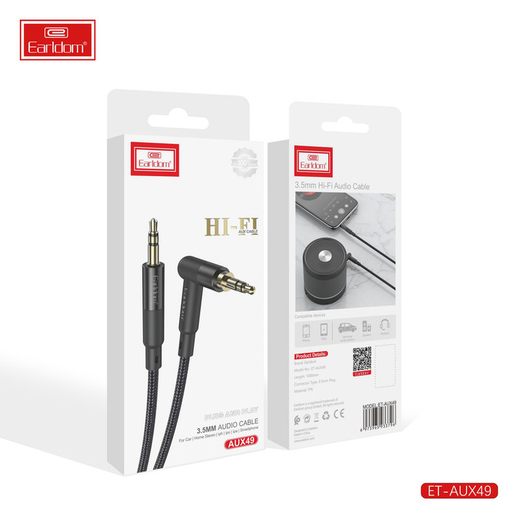 کابل AUX ارلدام مدل ET-AUX49 طول 1 متر