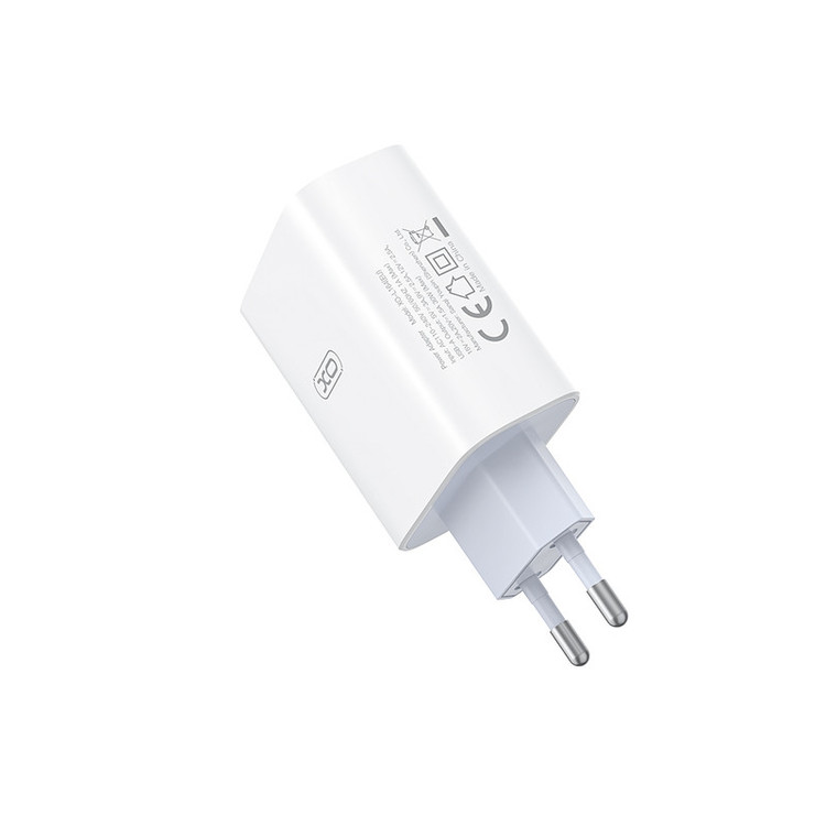 شارژر دیواری 30 وات ایکس او مدل L164 EU به همراه کابل تبدیل USB-C به USB