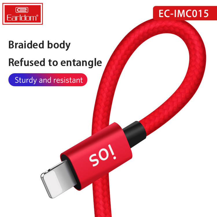 کابل تبدیل USB به USB-C / MicroUSB / لایتنینگ ارلدام مدل EC-IMC015 طول 1.2 متر