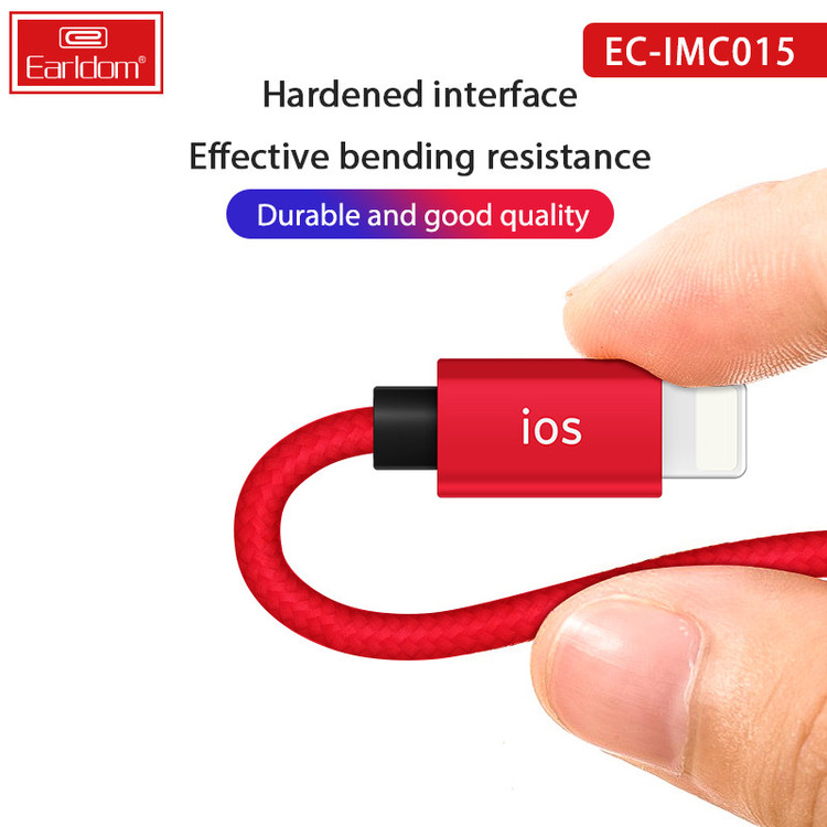 کابل تبدیل USB به USB-C / MicroUSB / لایتنینگ ارلدام مدل EC-IMC015 طول 1.2 متر