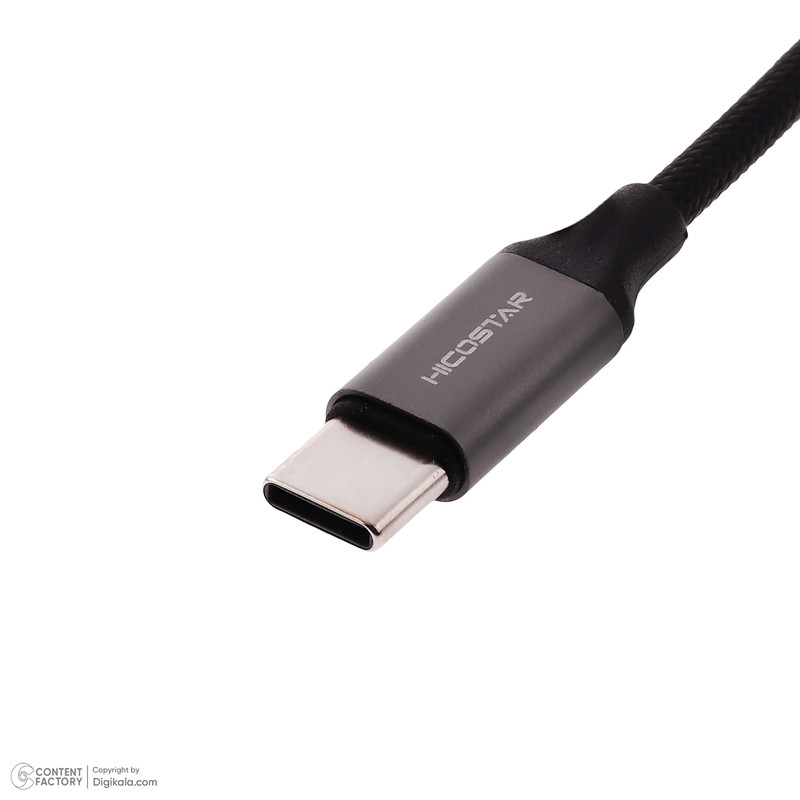 کابل تبدیل USB-C به AUX هایکواستار مدل HS-A401 طول 1 متر