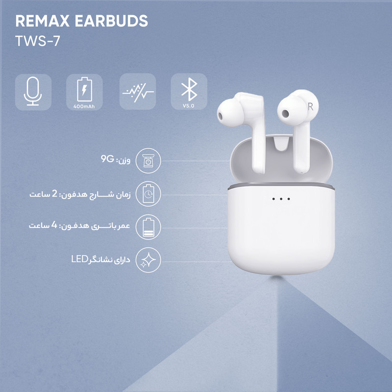 هدفون بی سیم ریمکس مدل TWS-7