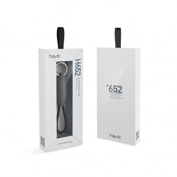 کابل تبدیل USB به USB-C هویت مدل H652 طول 0.22 متر