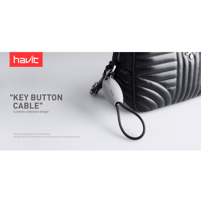کابل تبدیل USB به USB-C هویت مدل H652 طول 0.22 متر
