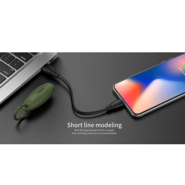 کابل تبدیل USB به USB-C هویت مدل H652 طول 0.22 متر