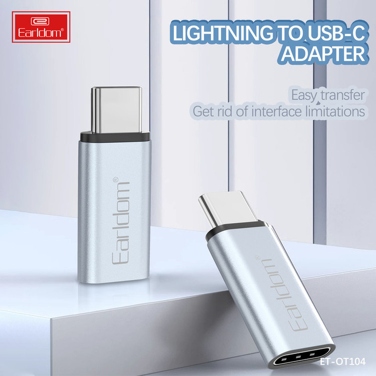 مبدل لایتنینگ به USB-C ارلدام مدل OT104 60W