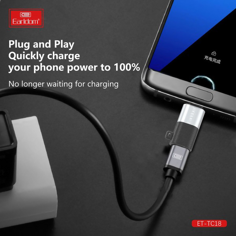 مبدل USB-C به microUSB الدرام مدل TC18