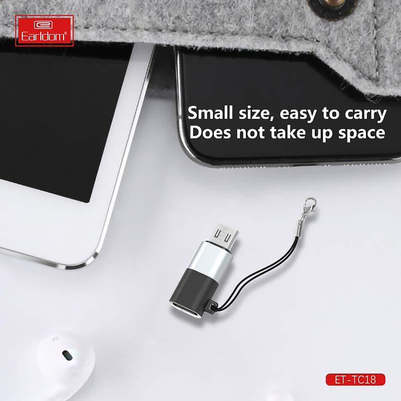 مبدل USB-C به microUSB الدرام مدل TC18
