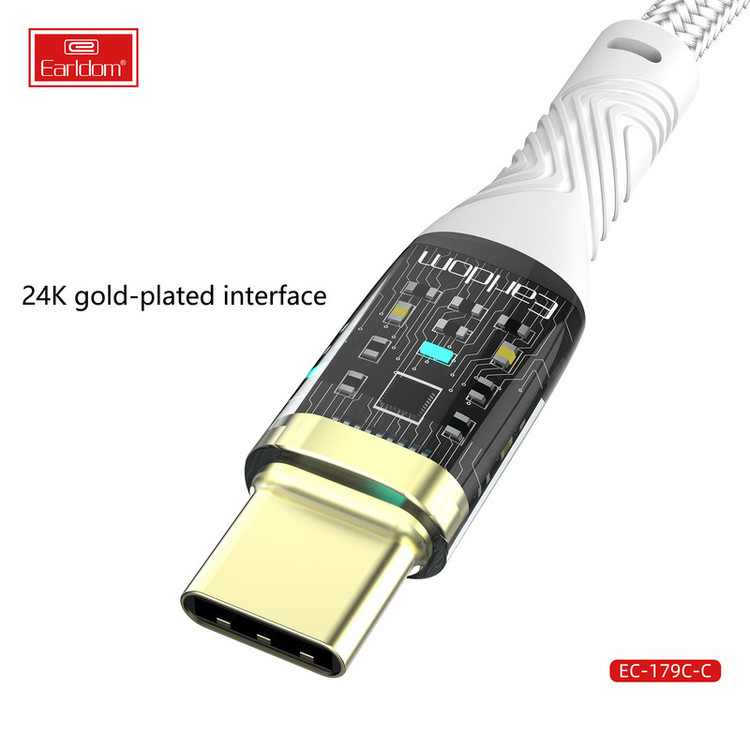 کابل USB-C ارلدام مدل EC-179C-C 100W طول 1 متر