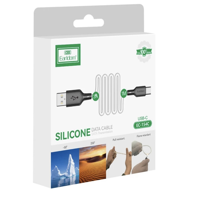 کابل تبدیل USB به USB-C ارلدام مدل EC-154C طول 1 متر