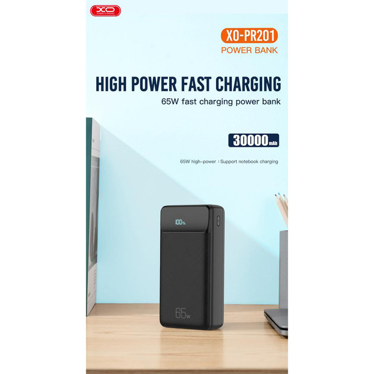 پاوربانک ایکس او مدل PR-201 ظرفیت 30000 میلی آمپر ساعت