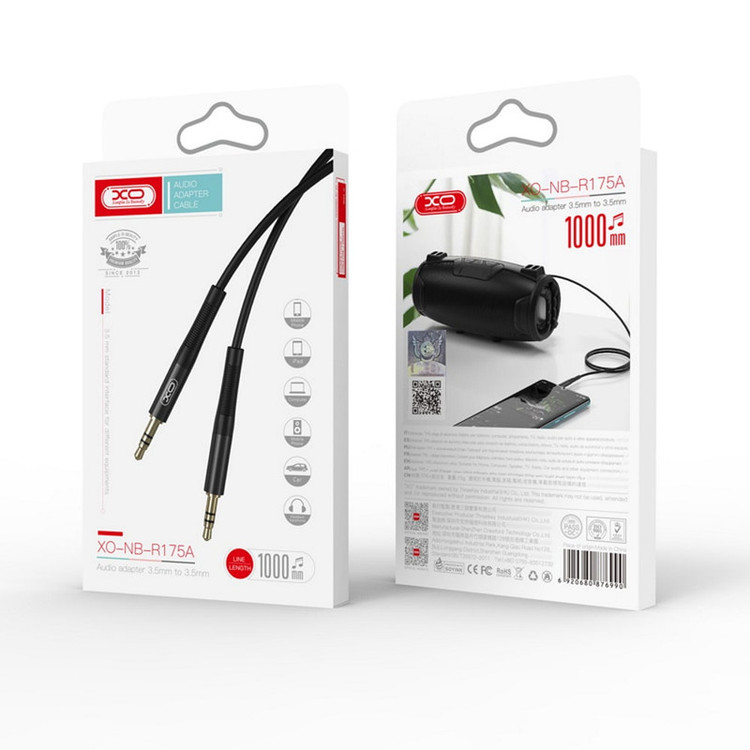کابل AUX ایکس او مدل NB-R175B طول 1 متر