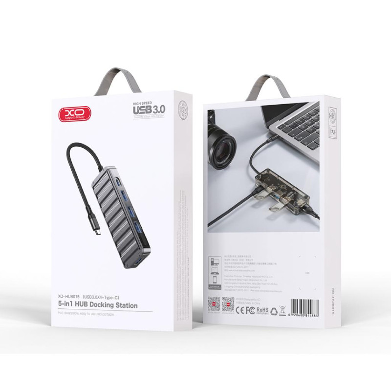 هاب 5 پورت USB 3.0 ایکس او مدل HUB015