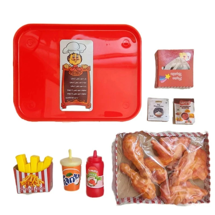ست اسباب بازی فست فود مدل مرغ سوخاری(پس کرایه)