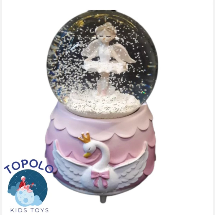 گوی شیشه ای موزیکال و پمپاژ دارای چراغ (پس کرایه)