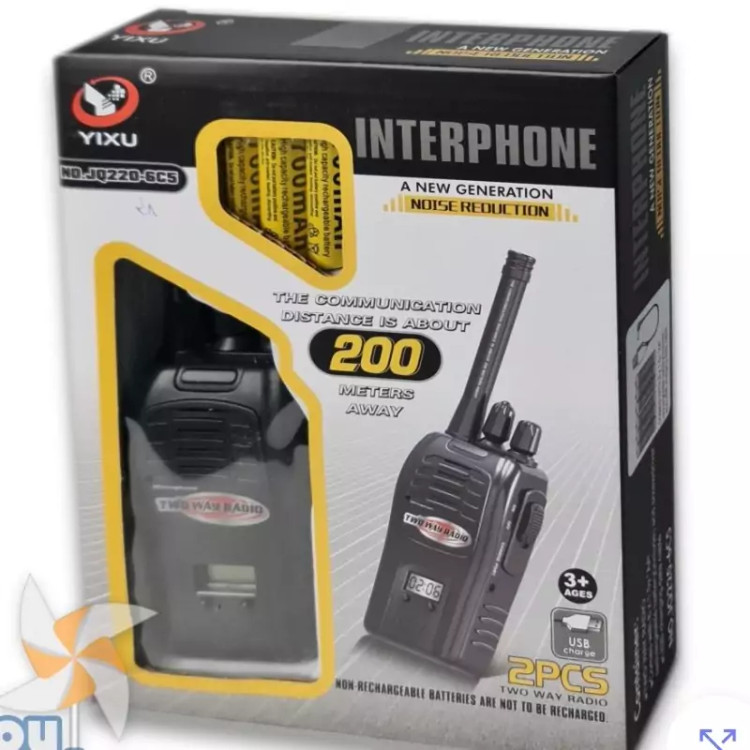 بیسیم اسباب بازی مدل تاکی واکی شارژی200متر برد(پس کرایه)