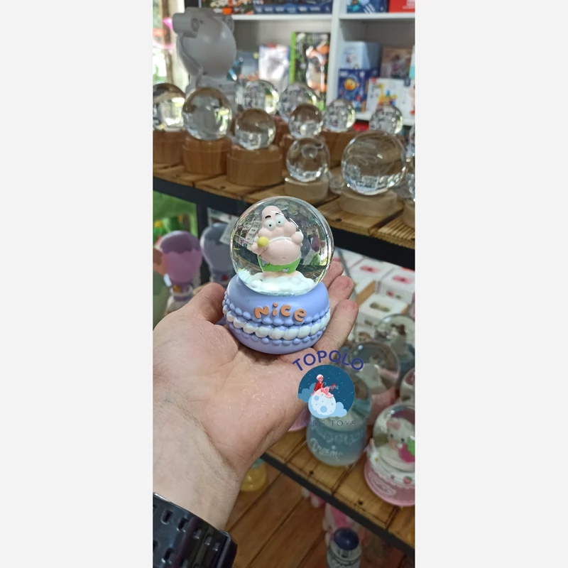 گوی شیشه ای سایز متوسط چراغ دار (پس کرایه)
