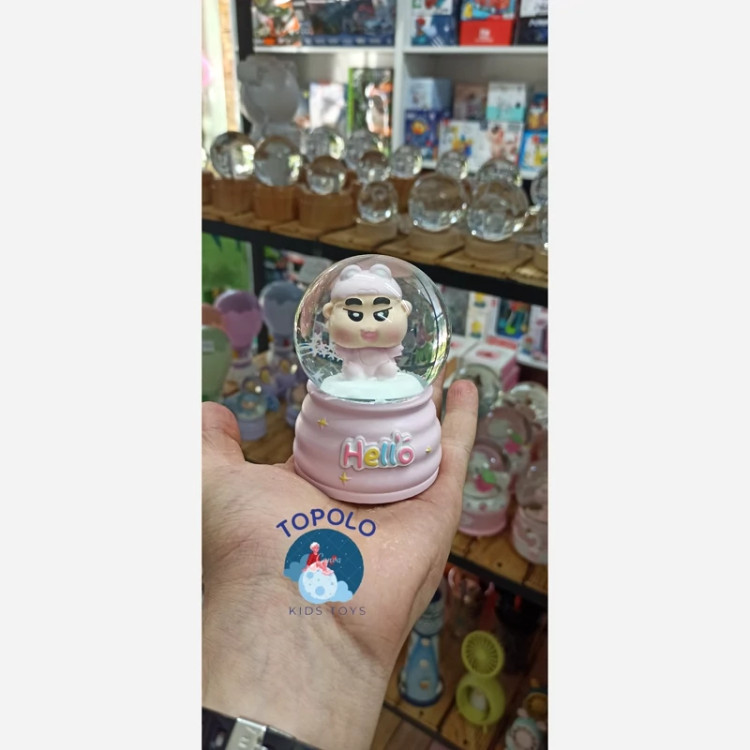 گوی شیشه ای سایز متوسط چراغ دار (پس کرایه)