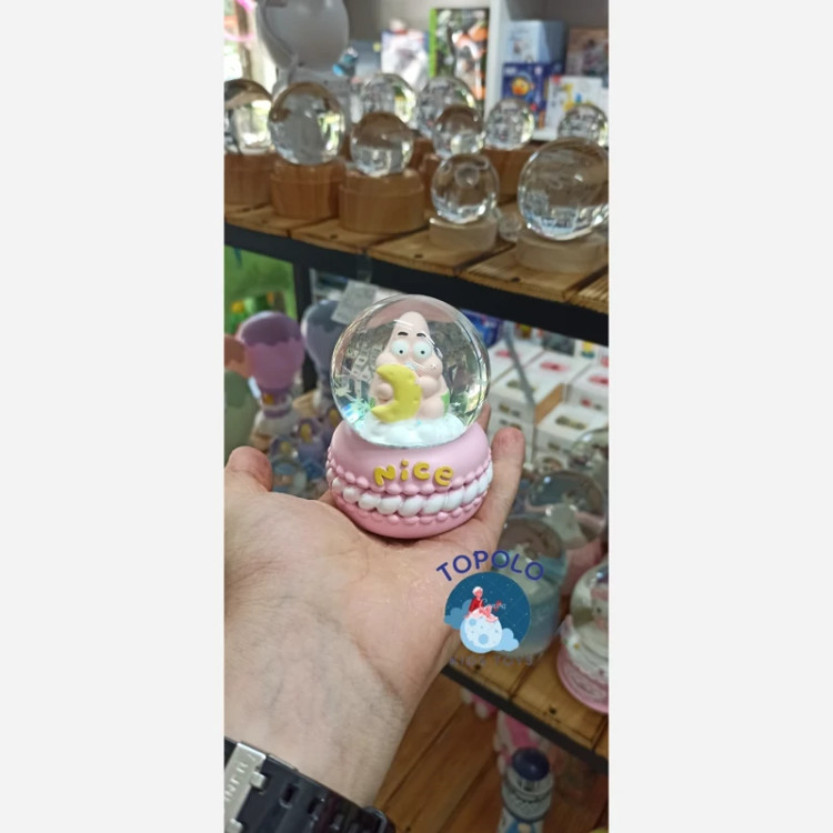 گوی شیشه ای سایز متوسط چراغ دار (پس کرایه)